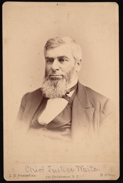 Retrato de Morrison Remick Mott Waite 1816-1888, antes de 1888 de Charles De Forest Fredricks