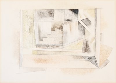Bermuda, Stairway, 1917 (wc no papel) de Charles Demuth