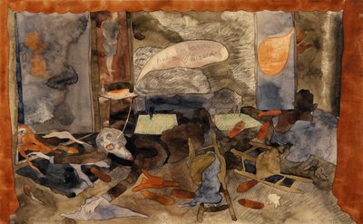 Morte da Condessa Gerschutz Lulu (wc no papel) de Charles Demuth