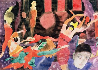 Ilustração para Poes Masque of Red Death (wc no papel) de Charles Demuth