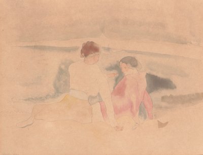 Sem título (Duas mulheres e barcos) de Charles Demuth