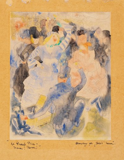 Zolas Nana, 1915-16 (wc no papel) de Charles Demuth