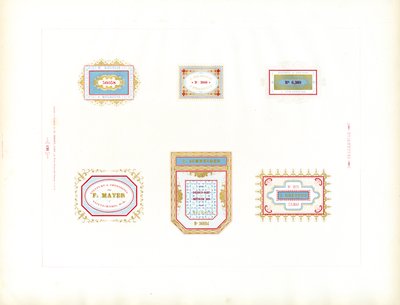 Coleção de etiquetas comerciais (imprimir) de Charles Derriey
