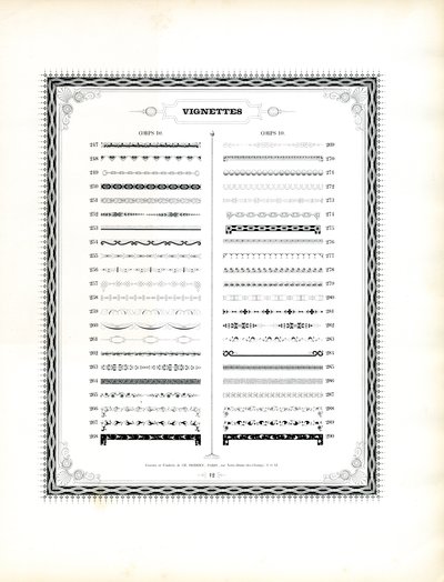 Continuação de Ornamental Borders and Vignettes (impressão) de Charles Derriey