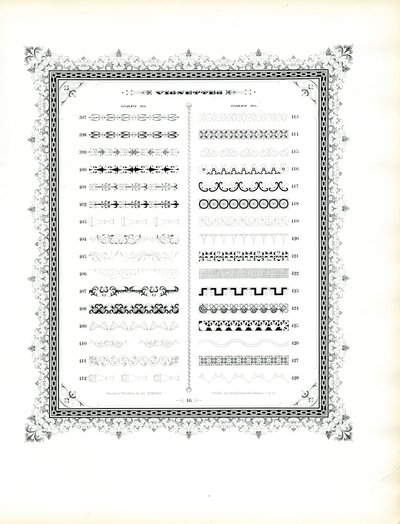 Ornamental Borders and Vignettes, Corps 20 (impressão) de Charles Derriey
