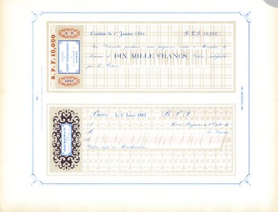 Modelos de notas promissórias e ordens de pagamento (imprimir) de Charles Derriey