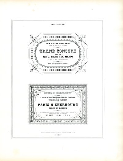 Modelos para material impresso para eventos e caminhos-de-ferro (impressão) de Charles Derriey