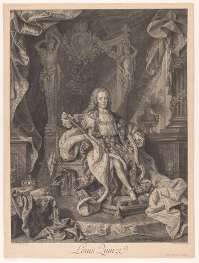 Retrato de Luís XV de França de Charles Dupuis
