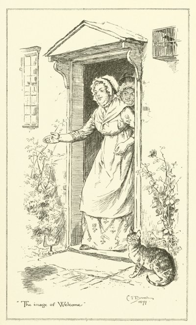 Ilustração para The Essays of Elia de Charles Lamb (gravura) de Charles Edmund Brock
