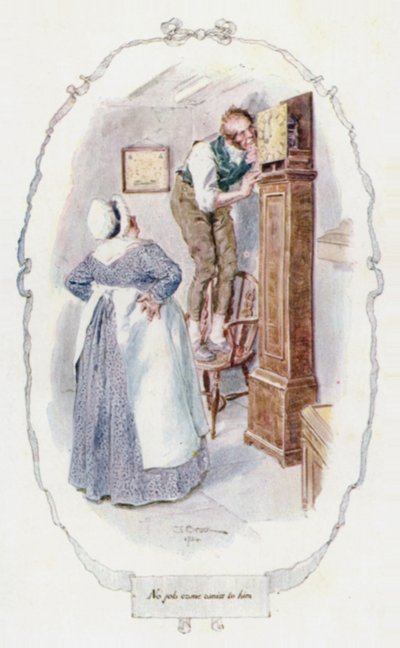 Nenhum trabalho lhe correu mal (cor litho) de Charles Edmund Brock