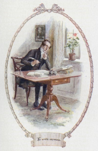 Para escrever sermões (cor litho) de Charles Edmund Brock