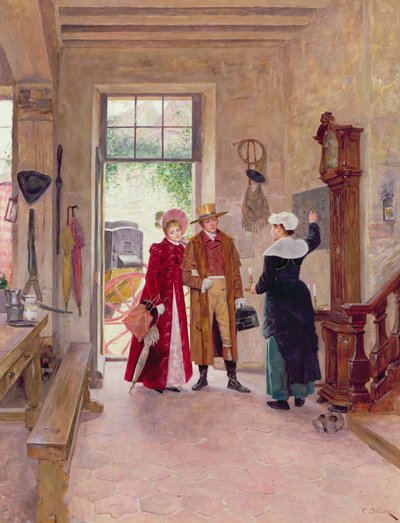 Chegada ao Inn de Charles Edouard Delort