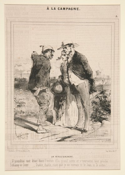 Un renseignement (Informação), da série A la Campagne de Charles Edouard de Beaumont