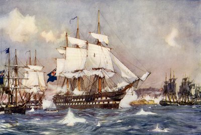 O bombardeio de St Jean D&39;Acre pelos esquadrões britânicos e aliados de Charles Edward Dixon