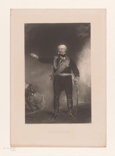 Retrato de Gebhard Leberecht por Blücher Prince Blucher (título no objeto) de Charles Edward Wagstaff