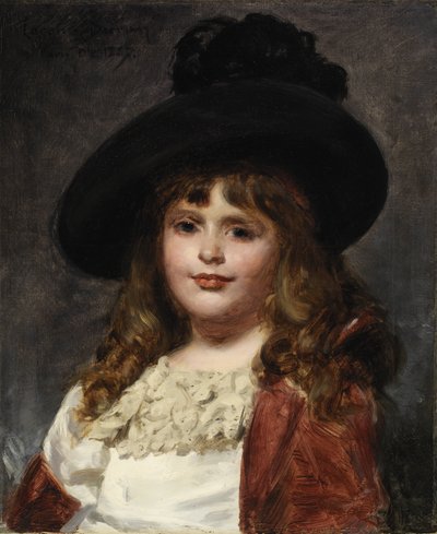 Laura aos sete, 1887. de Charles Emile Auguste Carolus Duran