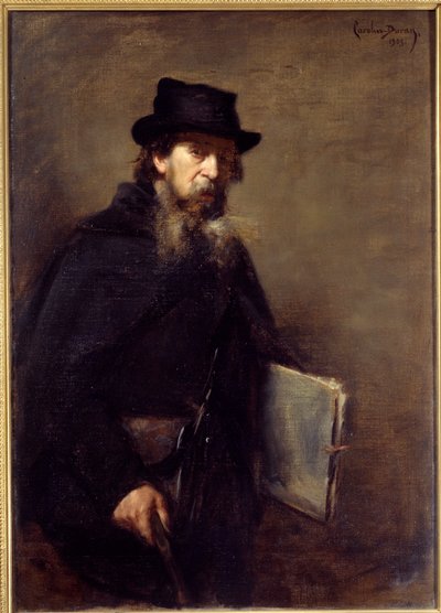 A velha litógrafa Pintura de Emile Auguste Carolus Duran (Carolus-Duran de Charles Emile Auguste Carolus Duran