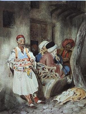 Um beco em Constantinopla (wc no papel) de Charles Emile Callande de Champmartin