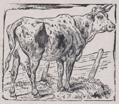 Uma vaca, c. 1853. de Charles Emile Jacque