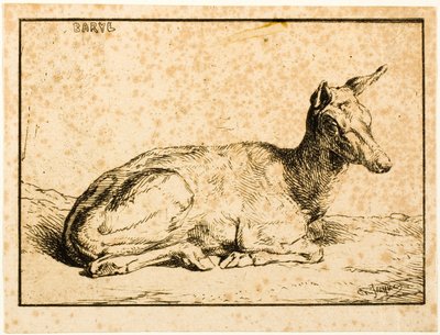 Uma corça de Charles Emile Jacque