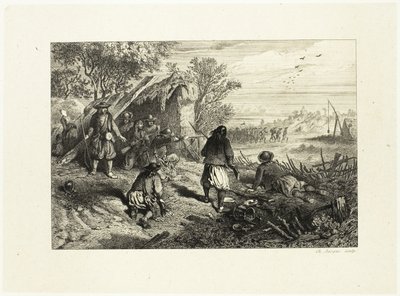 Uma Emboscada de Charles Emile Jacque