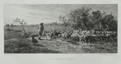 Chegando no Campo de Charles Emile Jacque