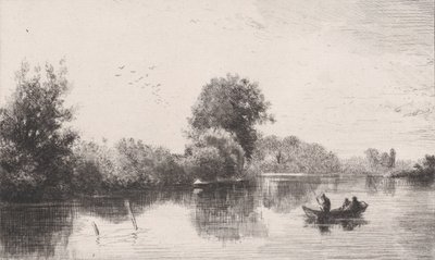 Bords-de-la-Marne, c. 1862. de Charles Emile Jacque
