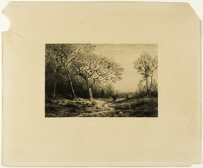 Borda de uma madeira de Charles Emile Jacque