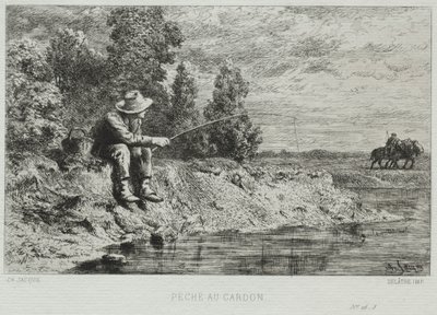 Pescaria. de Charles Emile Jacque