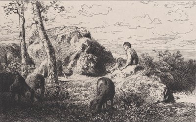 O Filho Pródigo, c. 1868. de Charles Emile Jacque