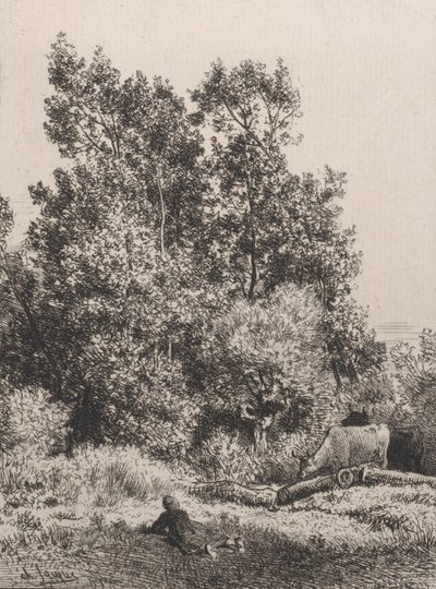 Paisagem, 1864. de Charles Emile Jacque