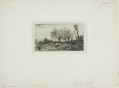 Paisagem, Salgueiros de Charles Emile Jacque