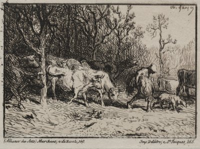 O Vacheur. de Charles Emile Jacque
