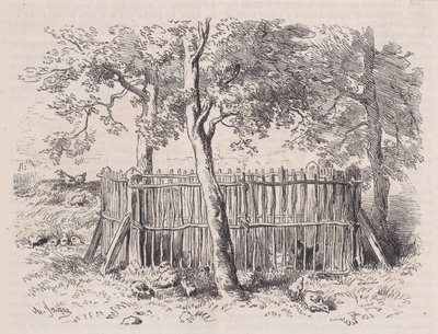 School Park, de Magasin Pittoresque, ca. 1852. de Charles Emile Jacque