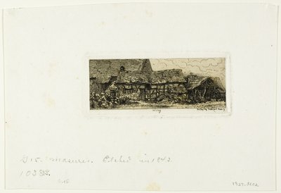 Habitação camponesa em Cricey de Charles Emile Jacque