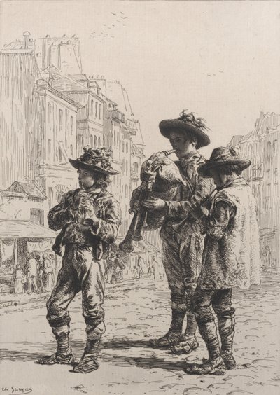 Pifferaris, 1864. de Charles Emile Jacque