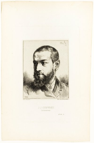 Retrato de J. J. Guifrey de Charles Emile Jacque