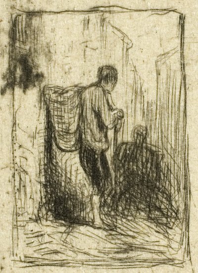Catador de trapos de Charles Emile Jacque