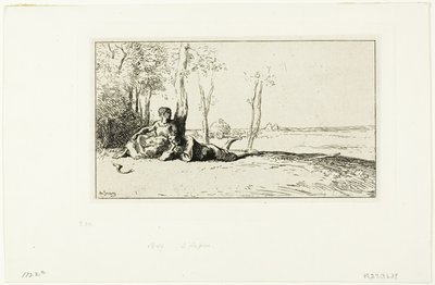 Ceifadores em repouso de Charles Emile Jacque