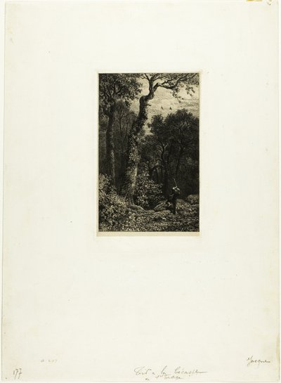 Tiro de galinhola de Charles Emile Jacque