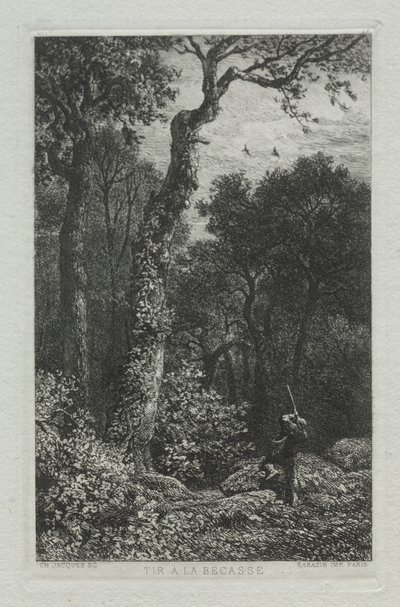 Atirar na Galinhola de Charles Emile Jacque