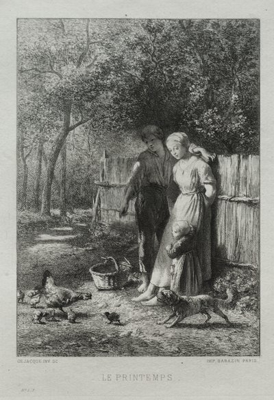 Primavera. de Charles Emile Jacque
