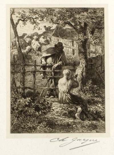 Verão de Charles Emile Jacque