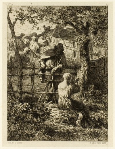 Verão de Charles Emile Jacque