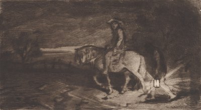 O Cavaleiro, 1848. de Charles Emile Jacque