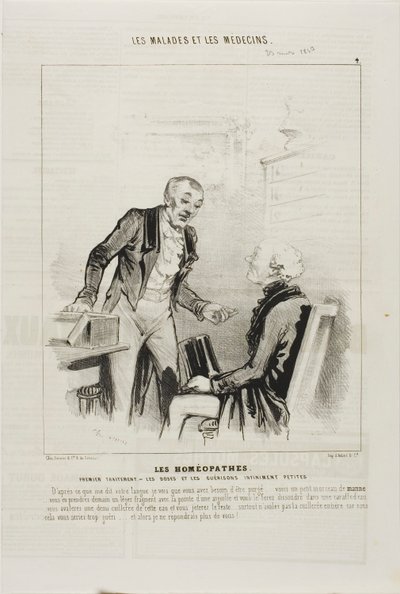 Os Homeopatas: Primeiro Tratamento (ilustração 4) de Charles Emile Jacque