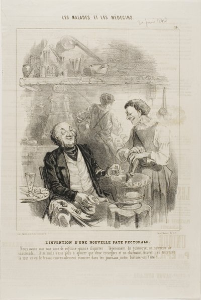 A Invenção de um Novo Elixir de Baú (ilustração 14) de Charles Emile Jacque