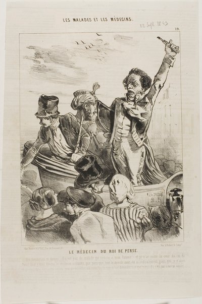 O médico do rei da Pérsia (prato 19) de Charles Emile Jacque