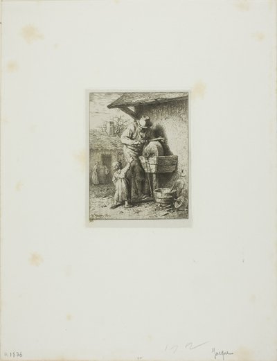 O amolador de facas de Charles Emile Jacque