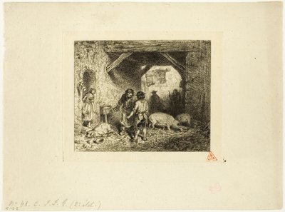 Os matadores de porcos de Charles Emile Jacque